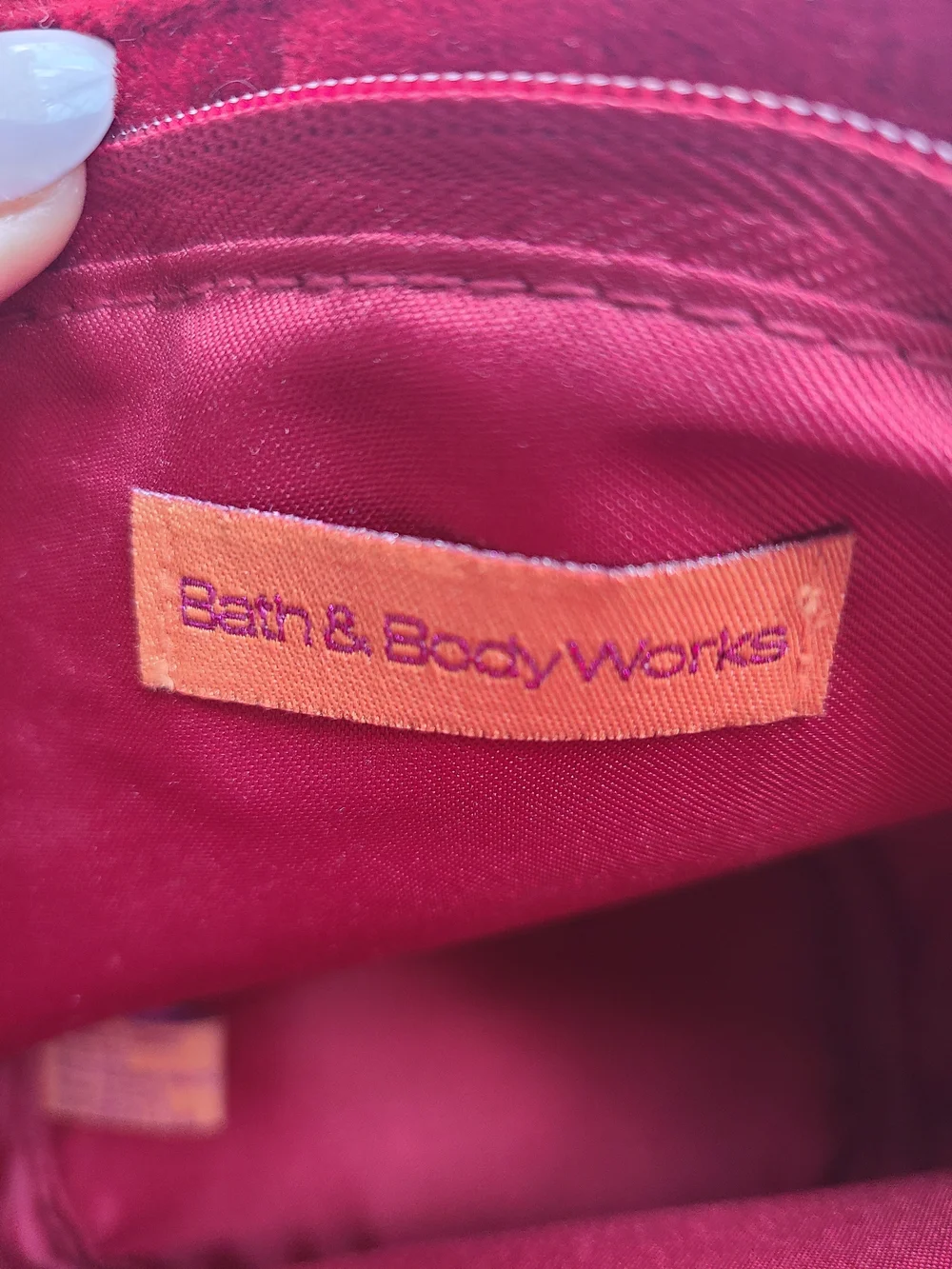 Bath & Body Works Patchwork Cosmetic Bag - Pink, Orange, Purple, Yellow, Red